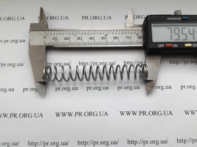 Пружина стиснення 1,2 х 12,6 х 79,5 (Артикул: S5043)