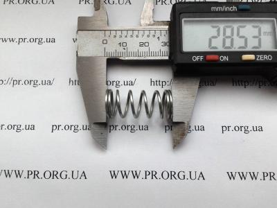 Пружина сжатия 1,2 х 12,3 х 28,5 (Артикул: S5056)
