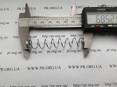 Пружина стиснення 1 х 12,3 х 68,5 (Артикул: S5076)