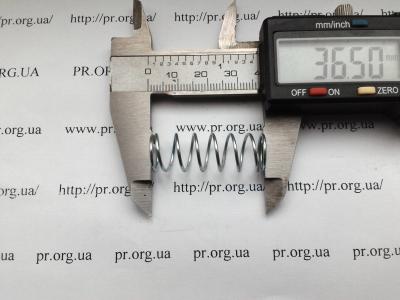 Пружина сжатия 1 х 12,3 х 36,5 (Артикул: S5082)