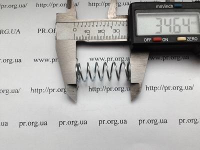 Пружина стиснення 1 х 12,3 х 34,5 (Артикул: S5085)