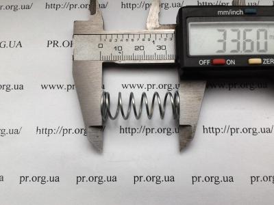 Пружина стиснення 1 х 12,1 х 33,5 (Артикул: S5087)