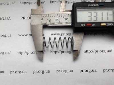 Пружина сжатия 1 х 12,4 х 33 (Артикул: S5090)