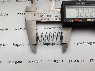 Пружина стиснення 1 х 12 х 32 (Артикул: S5092)