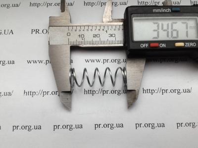 Пружина стиснення 1 х 12 х 34,5 (Артикул: S5098)