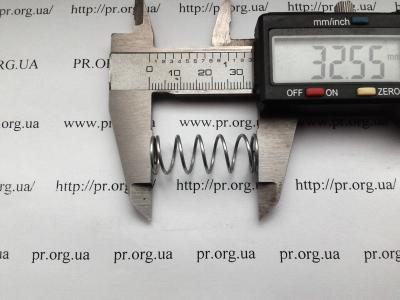 Пружина стиснення 1 х 12 х 32,5 (Артикул: S5099)