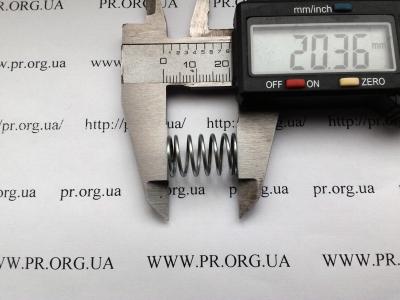 Пружина сжатия 1 х 12,2 х 20 (Артикул: S5102)