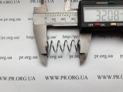 Пружина стиснення 1 х 12 х 32 (Артикул: S5103)