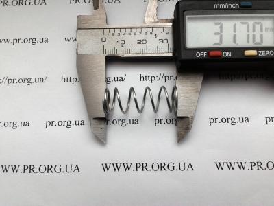 Пружина сжатия 1 х 12 х 31,5 (Артикул: S5104)