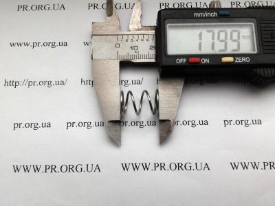 Пружина сжатия 1 х 12 х 18 (Артикул: S5106)