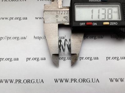 Пружина стиснення 1 х 12 х 11 (Артикул: S5110)