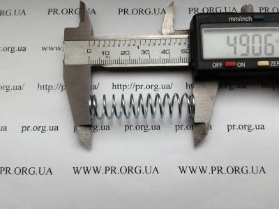 Пружина стиснення 1 х 11,8 х 49 (Артикул: S5116)