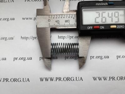 Пружина стиснення 1 х 11,5 х 26,5 (Артикул: S5129)