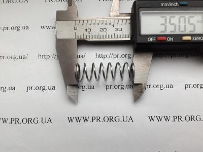 Пружина стиснення 1 х 11,8 х 35 (Артикул: S5131)