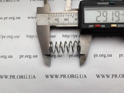 Пружина стиснення 1 х 11,8 х 29 (Артикул: S5137)