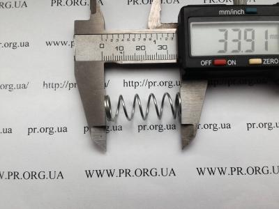 Пружина стиснення 1 х 11,8 х 33,8 (Артикул: S5152)
