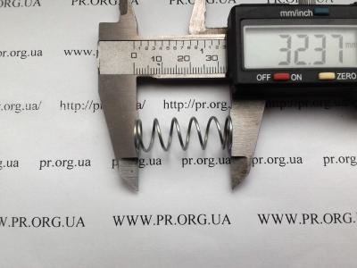 Пружина стиснення 1 х 11,7 х 32,4 (Артикул: S5153)