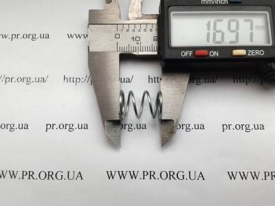 Пружина стиснення 1 х 11,8 х 17 (Артикул: S5160)