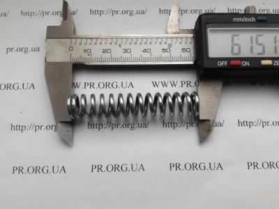 Пружина сжатия 2 х 12 х 61,5 (Артикул: S5166)