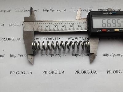 Пружина сжатия 2 х 12,2 х 67 (Артикул: S5172)