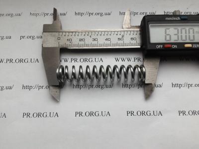 Пружина стиснення 2 х 12,4 х 63 (Артикул: S5173)
