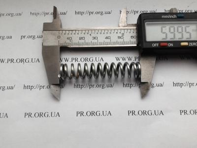 Пружина стиснення 2 х 12 х 59,8 (Артикул: S5175)