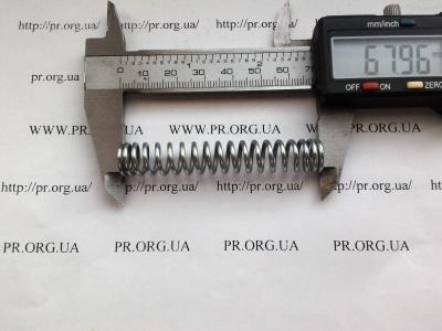 Пружина стиснення 1,6 х 11,7 х 68 (Артикул: S5212)