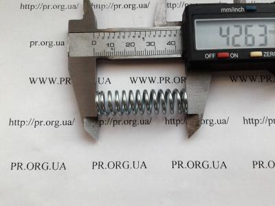 Пружина сжатия 1,6 х 12 х 42,5 (Артикул: S5213)