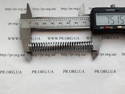 Пружина стиснення 1,5 х 11 х 75 (Артикул: S5219)