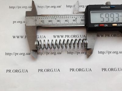 Пружина стиснення 1,5 х 12 х 60 (Артикул: S5227)