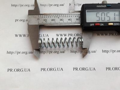 Пружина стиснення 1,5 х 12 х 50,5 (Артикул: S5236)