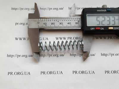 Пружина стиснення 1,5 х 11,8 х 52,3 (Артикул: S5237)