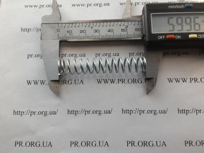 Пружина стиснення 1,2 х 11 х 60 (Артикул: S5271)