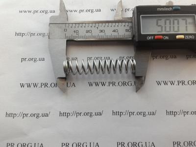 Пружина стиснення 1,2 х 11 х 50 (Артикул: S5277)