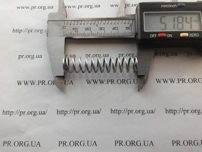 Пружина стиснення 1,2 х 11,2 х 52 (Артикул: S5279)
