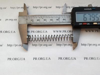 Пружина стиснення 1 х 10 х 68 (Артикул: S5299)