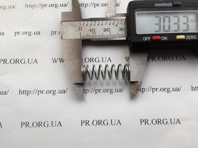 Пружина стиснення 1 х 10 х 30,2 (Артикул: S5348)