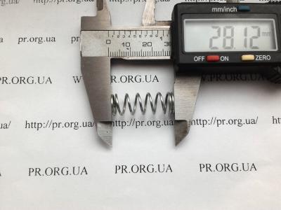 Пружина стиснення 1 х 9,8 х 28 (Артикул: S5356)