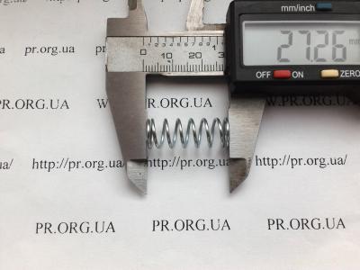 Пружина стиснення 1 х 10 х 27,3 (Артикул: S5357)