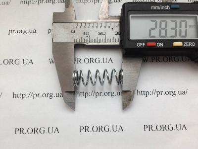 Пружина стиснення 1 х 10 х 28,3 (Артикул: S5365)