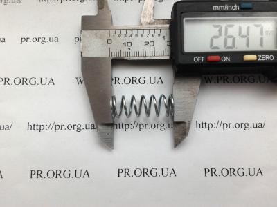 Пружина стиснення 1 х 10 х 26,4 (Артикул: S5366)