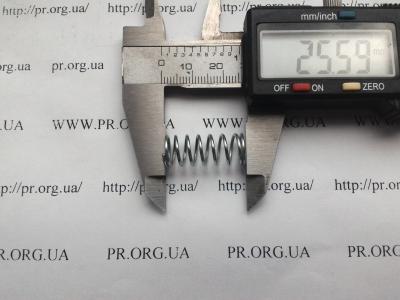 Пружина стиснення 1 х 10 х 25,5 (Артикул: S5375)