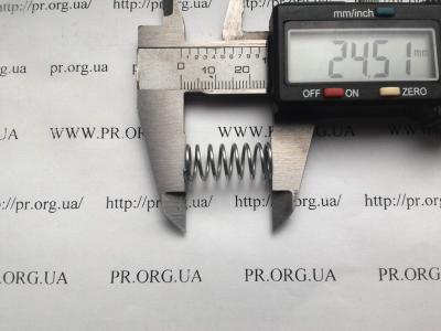 Пружина стиснення 1 х 10,6 х 24,5 (Артикул: S5378)