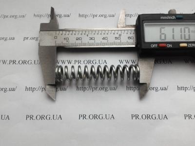 Пружина стиснення 2 х 11,8 х 61 (Артикул: S5428)