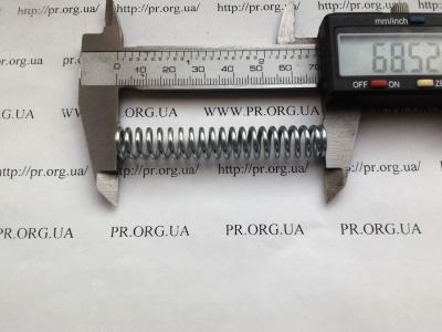 Пружина стиснення 1,6 х 10,8 х 68,5 (Артикул: S5451)