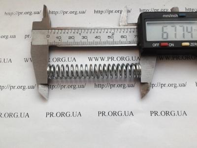 Пружина сжатия 1,6 х 11 х 67,5 (Артикул: S5452)