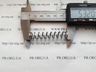 Пружина стиснення 1,6 х 10,8 х 53 (Артикул: S5459)