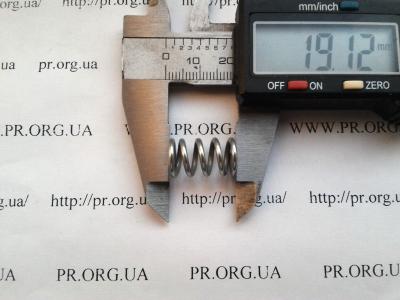 Пружина стиснення 1,6 х 11 х 19 (Артикул: S5468)