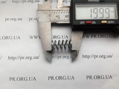 Пружина стиснення 1,4 х 10,4 х 20 (Артикул: S5483)