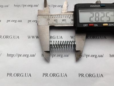 Пружина стиснення 1 х 9,5 х 28 (Артикул: S5512)